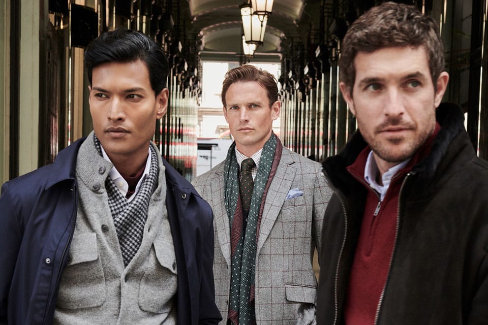 Hackett London Autumn-Winter 2024 Campaign shot at Piccadilly Arcade