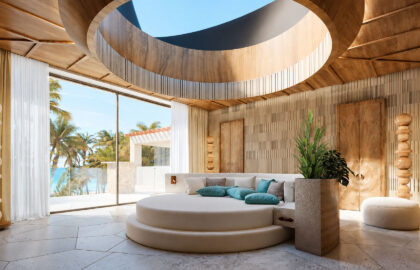 Architecture and nature come together in a vision of spaces designed around human wellbeing.